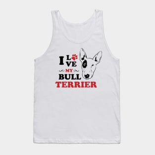 I Love My Bull Terrier Tank Top